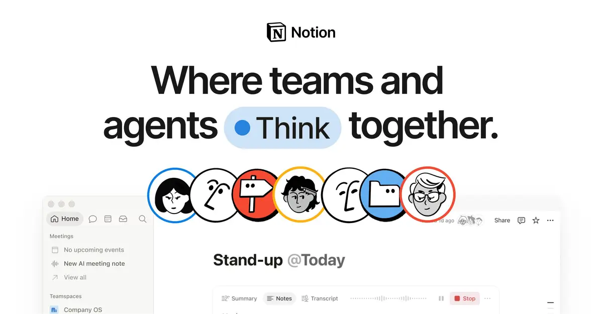 Notion官网首页截图