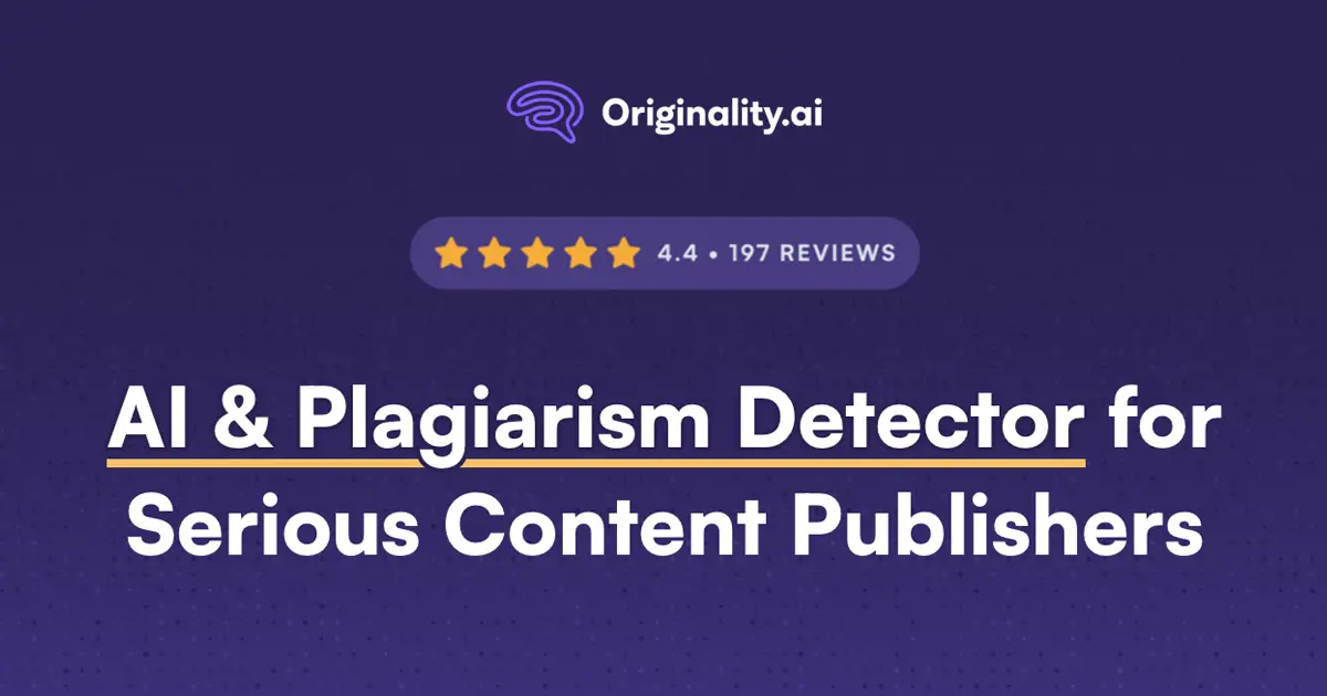 Originality AI官网首页截图