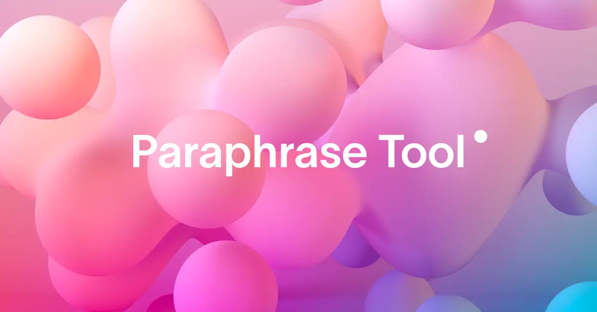 Paraphrase Tool官网首页截图