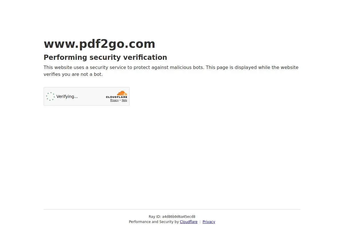 PDF2Go官网首页截图