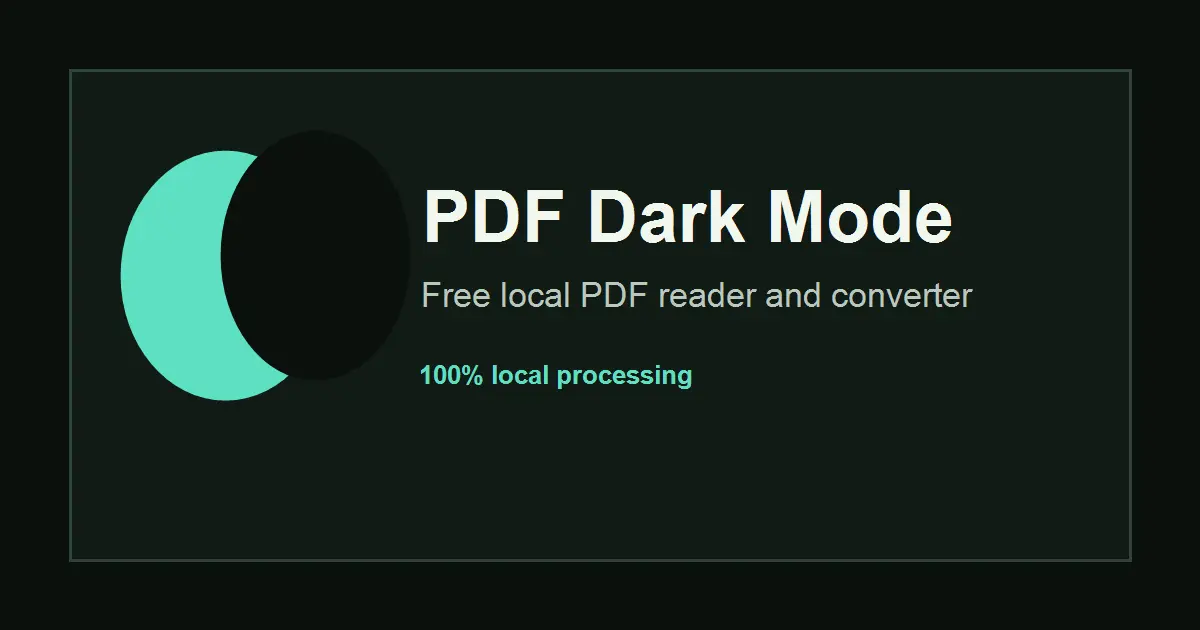PDF深色模式阅读器官网首页截图