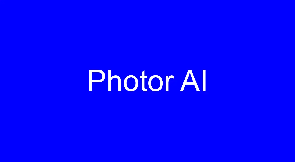 Photor AI官网首页截图