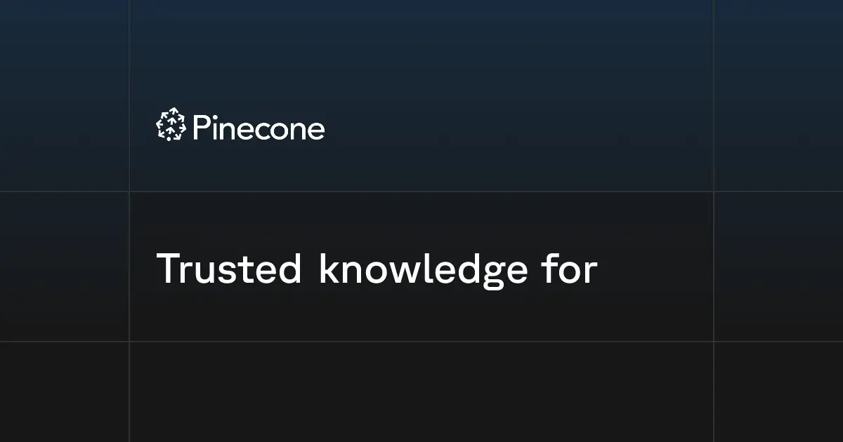 Pinecone官网首页截图