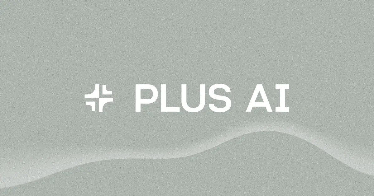 Plus AI官网首页截图