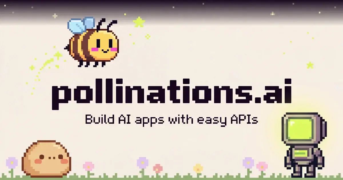 Pollinations官网首页截图