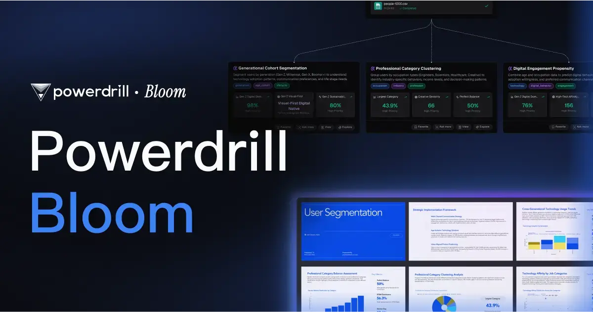 Powerdrill Bloom官网首页截图