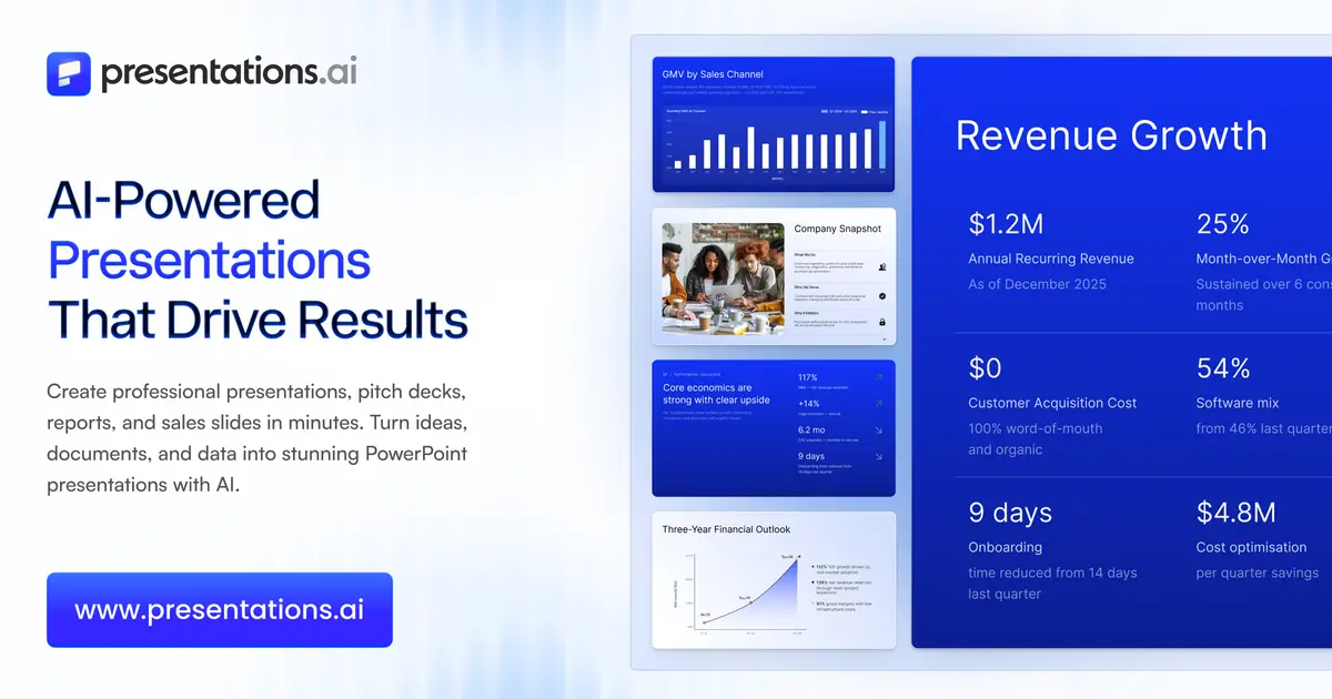 Presentations.AI官网首页截图