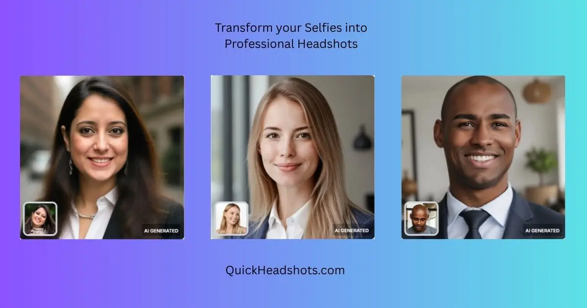 Quick Headshots官网首页截图