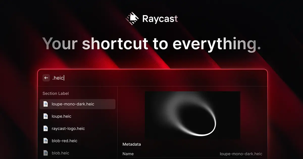 Raycast官网首页截图
