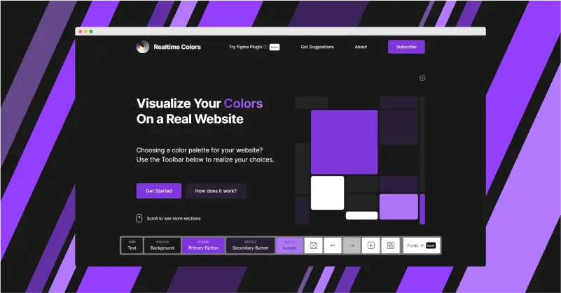 Realtime Colors官网首页截图