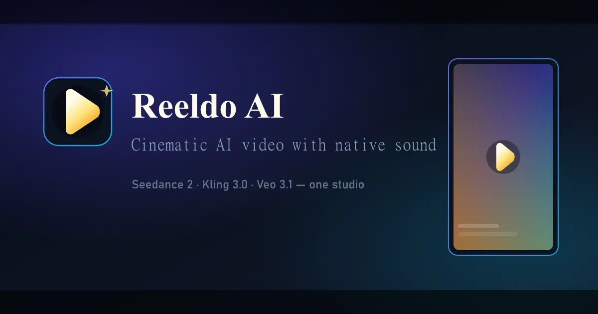 Reeldo AI官网首页截图