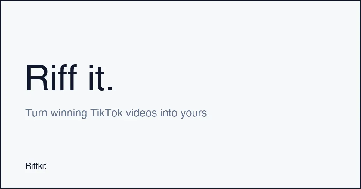 Riffkit官网首页截图