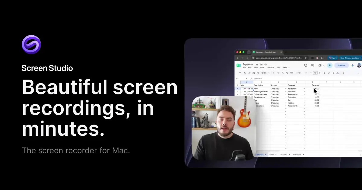 Screen Studio官网首页截图