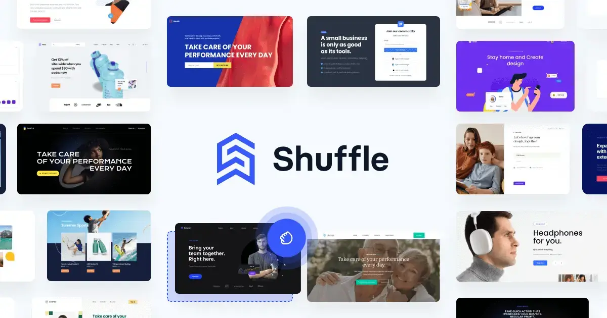 Shuffle.dev官网首页截图