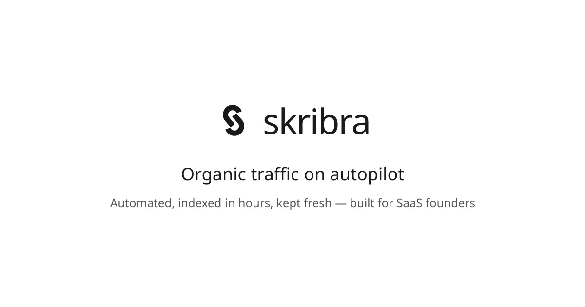 Skribra官网首页截图