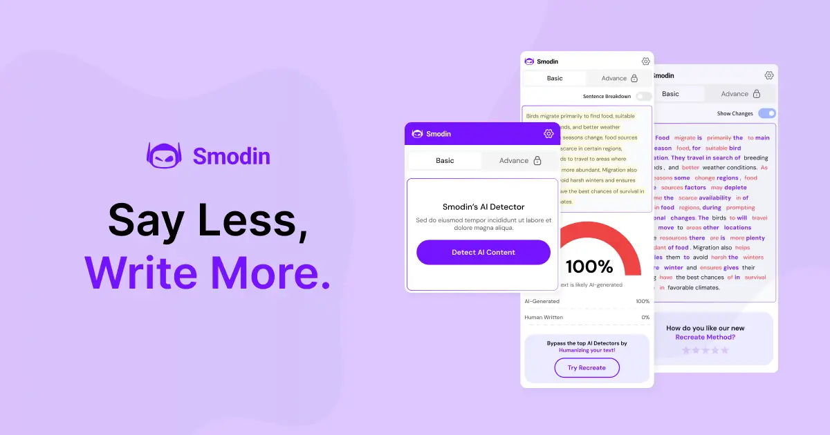 SmodinAI检测器官网首页截图