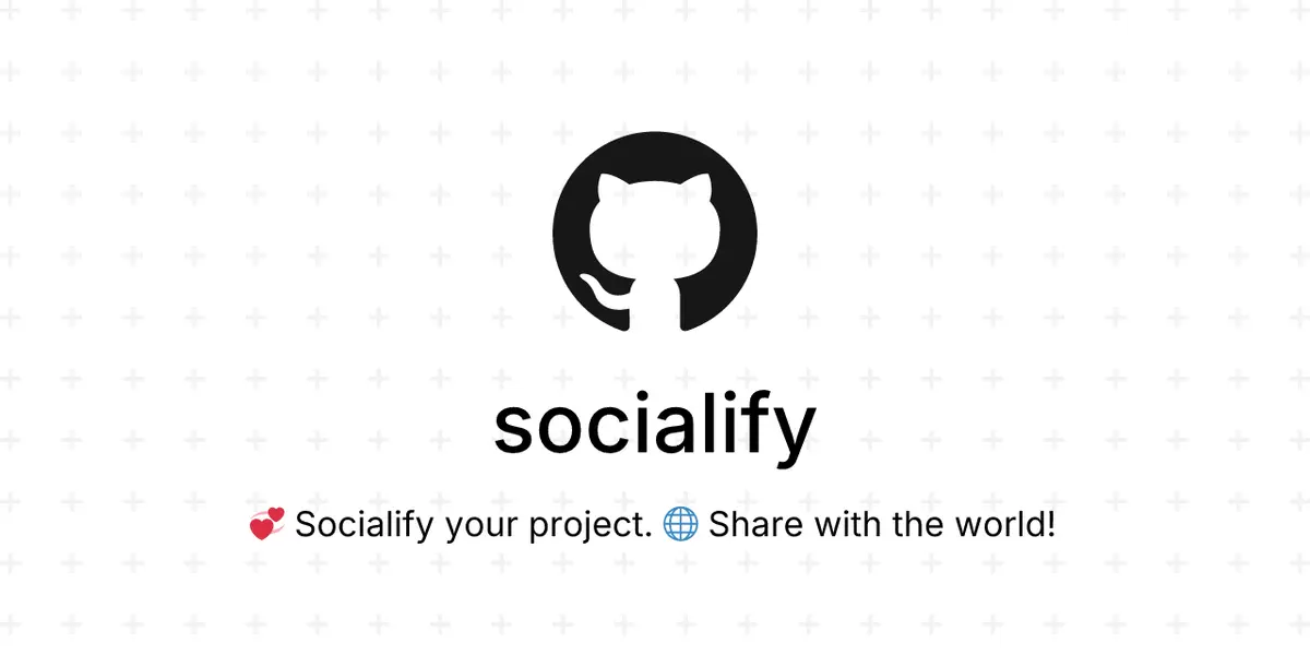 Socialify官网首页截图