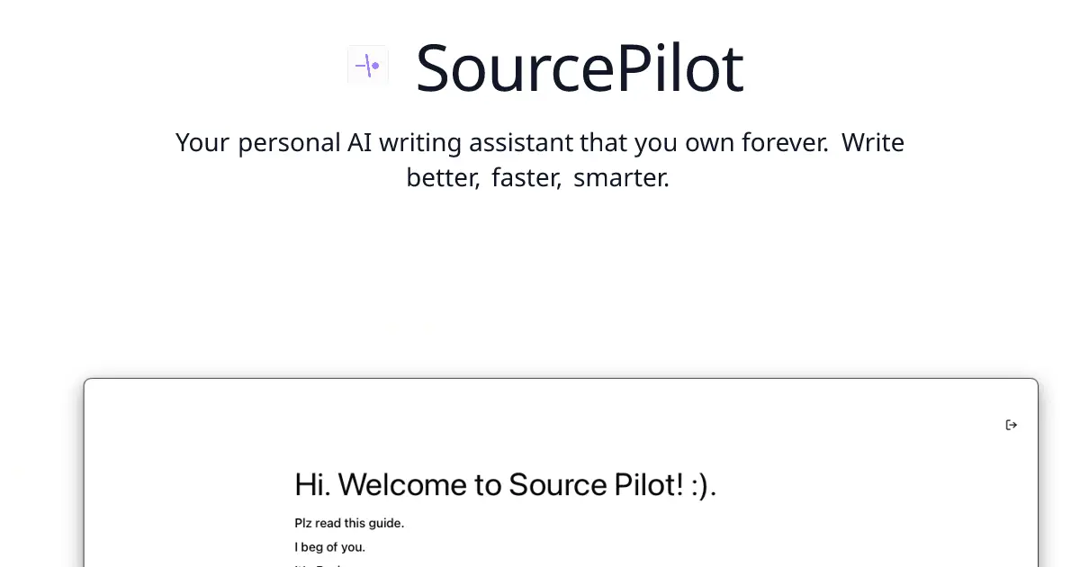 SourcePilot官网首页截图