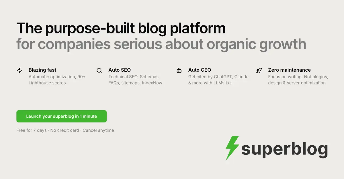 Superblog官网首页截图