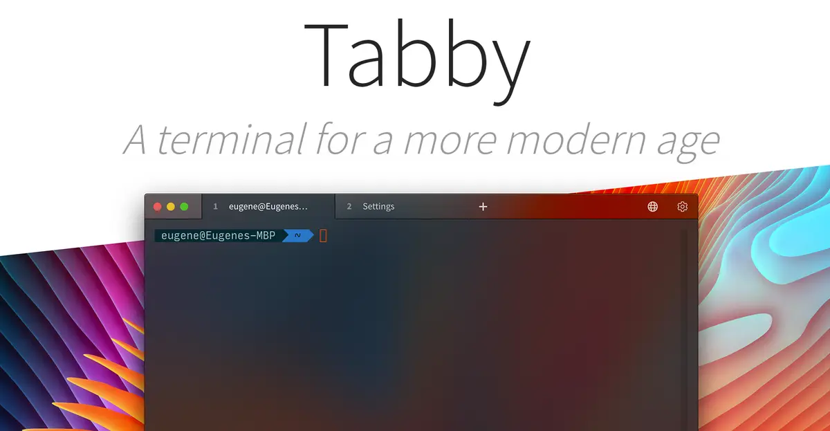 Tabby官网首页截图