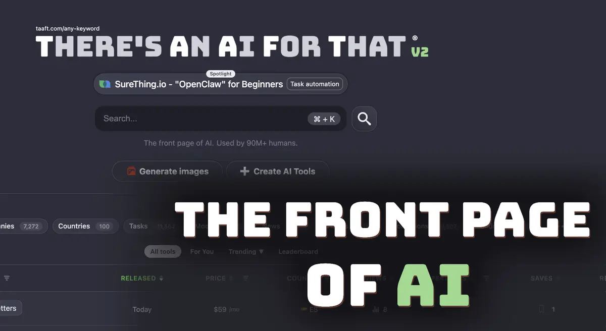 There's An AI For That官网首页截图