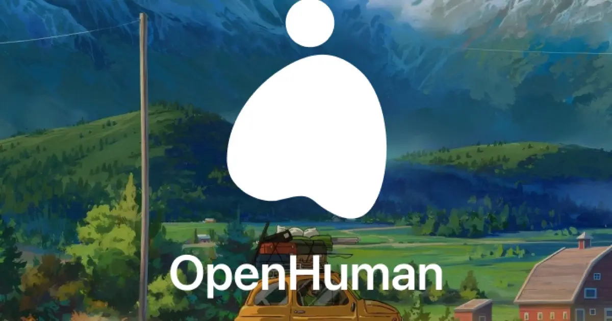 OpenHuman官网首页截图