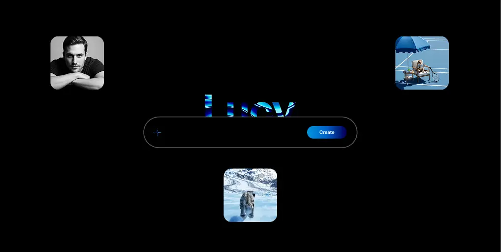 Lucy AI提示词库官网首页截图