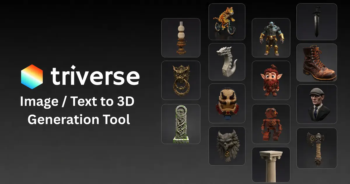 Triverse AI官网首页截图
