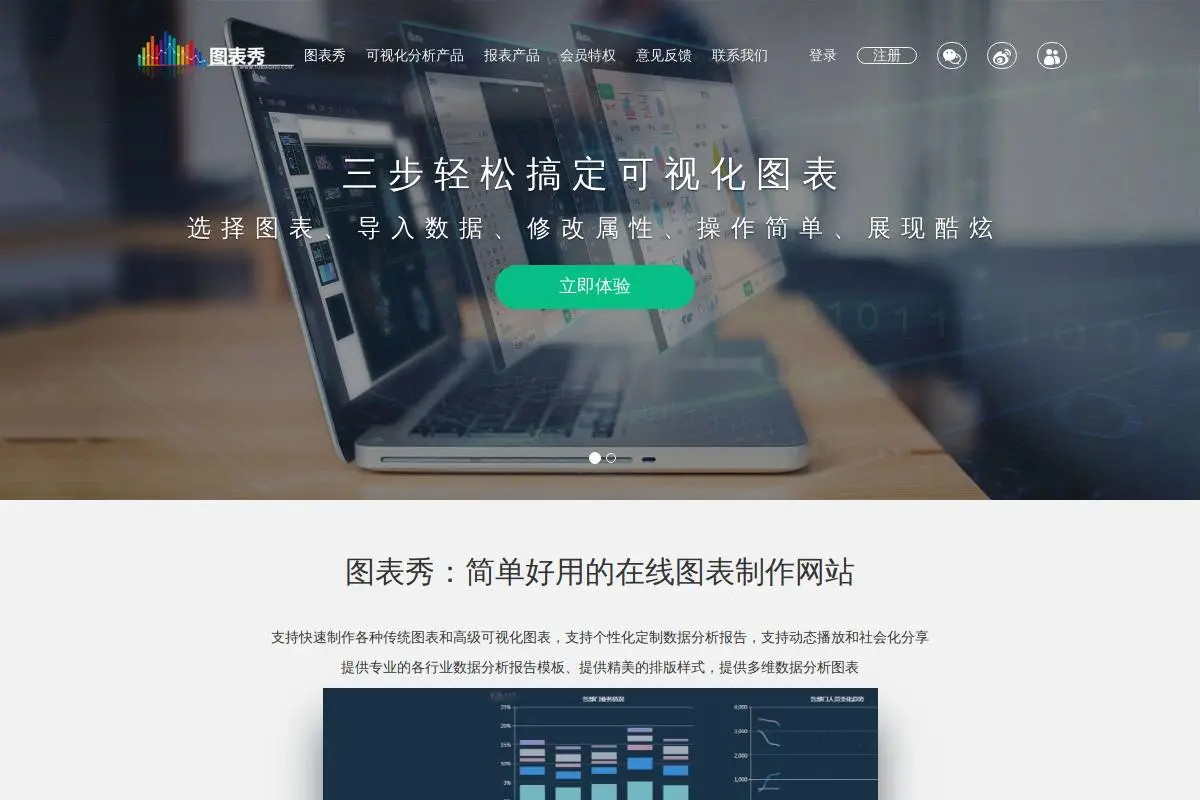 图表秀官网首页截图