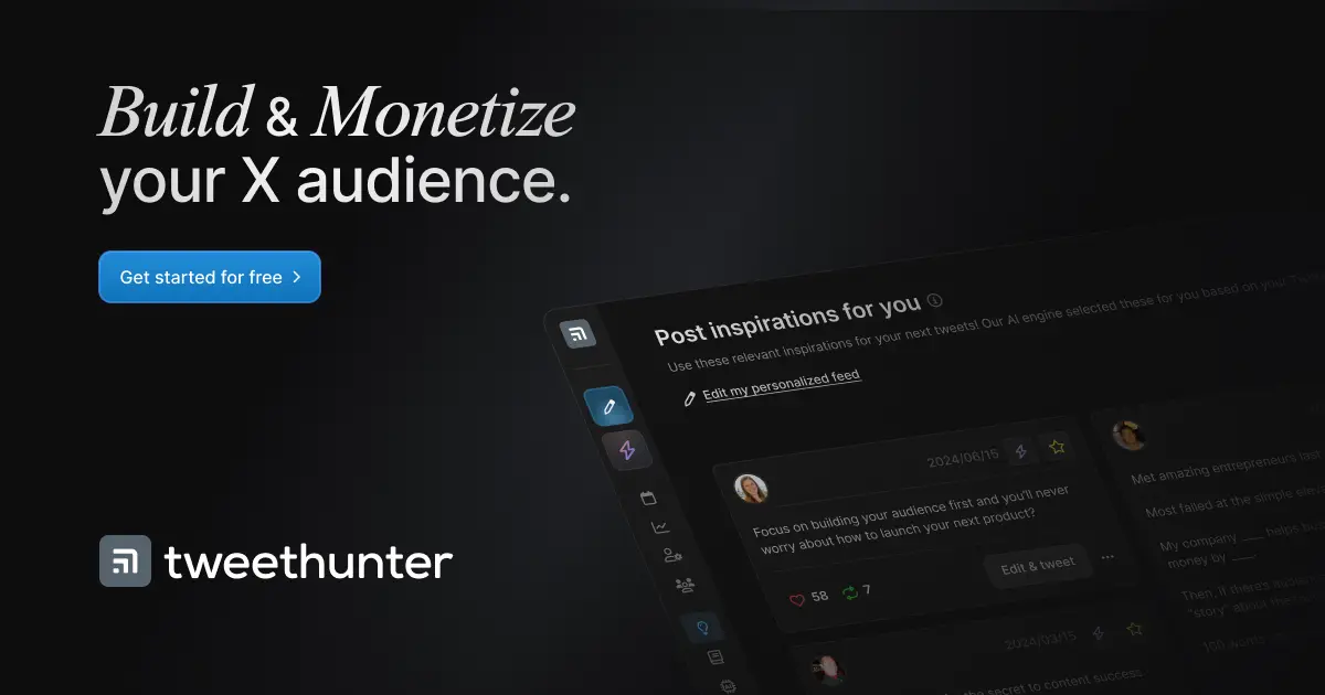 Tweet Hunter官网首页截图