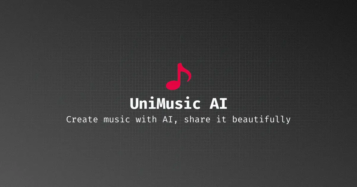 UniMusic AI官网首页截图