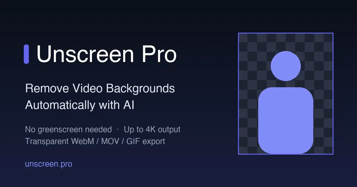 Unscreen Pro官网首页截图