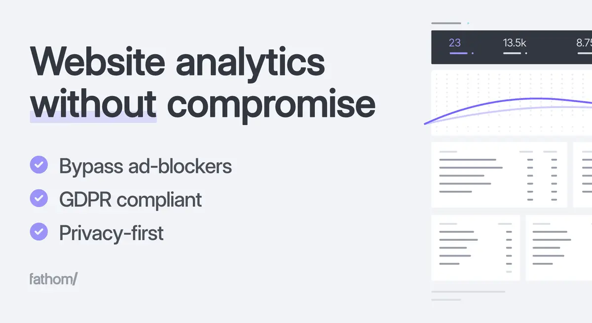 Fathom Analytics官网首页截图