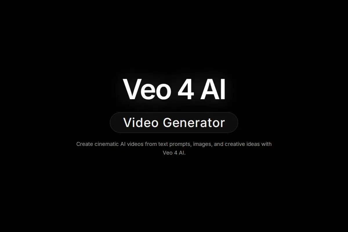 Veo 4 AI官网首页截图