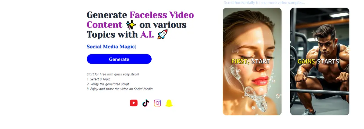 VidNarrate官网首页截图
