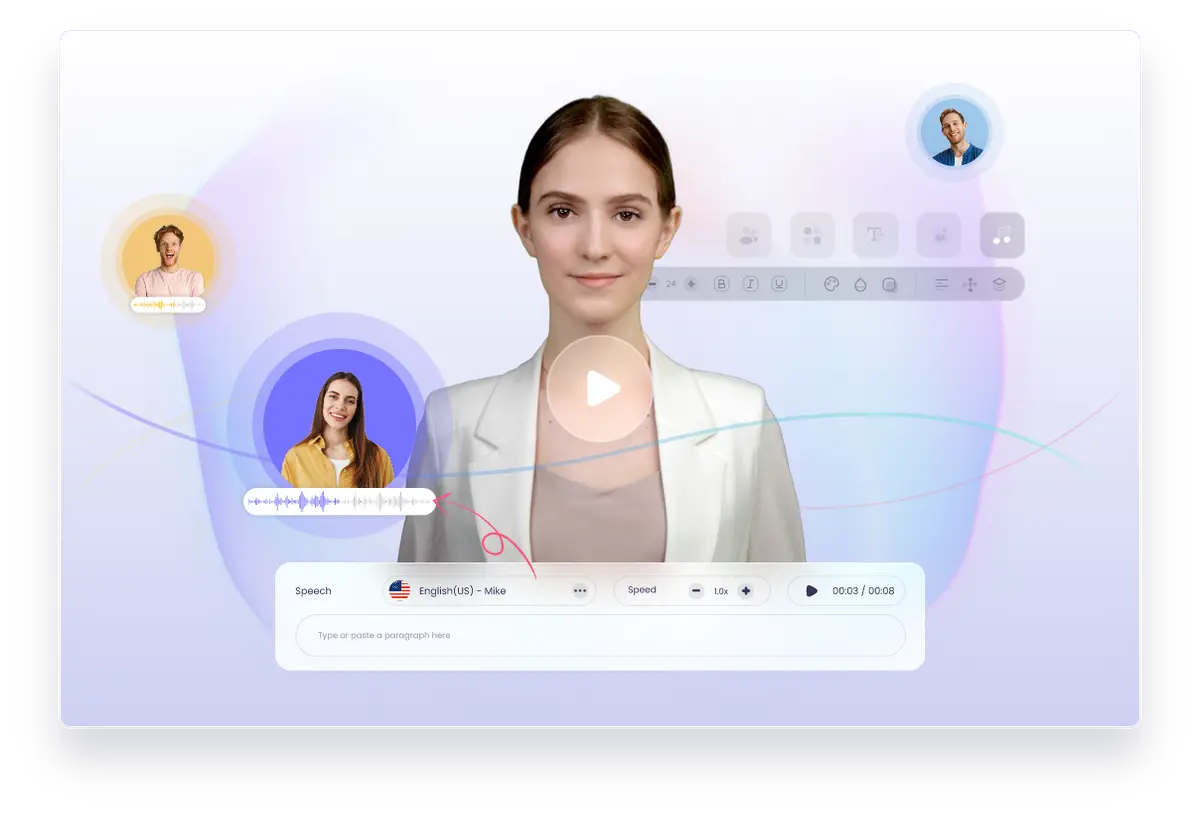Vidnoz AI官网首页截图