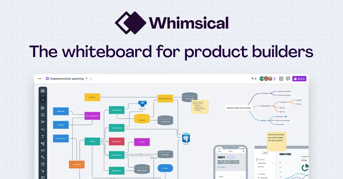 Whimsical官网首页截图