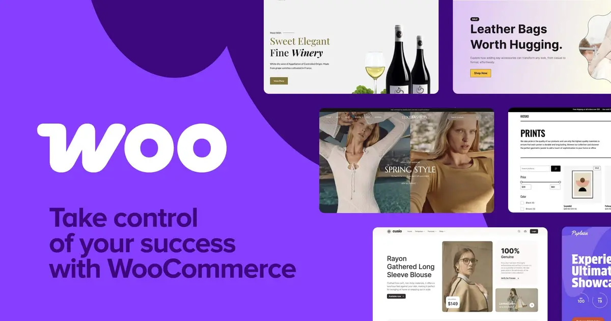 WooCommerce官网首页截图