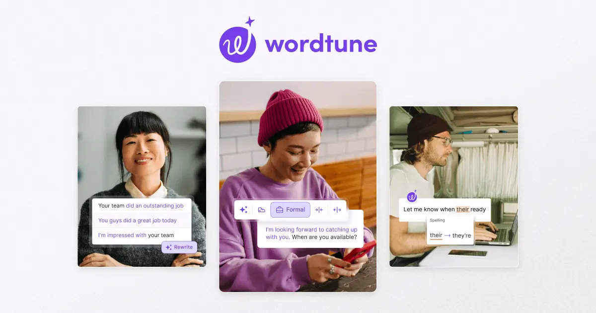 Wordtune官网首页截图