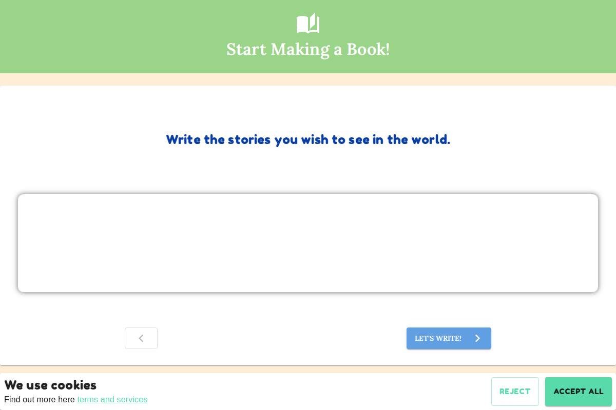 Your Own Story Book官网首页截图